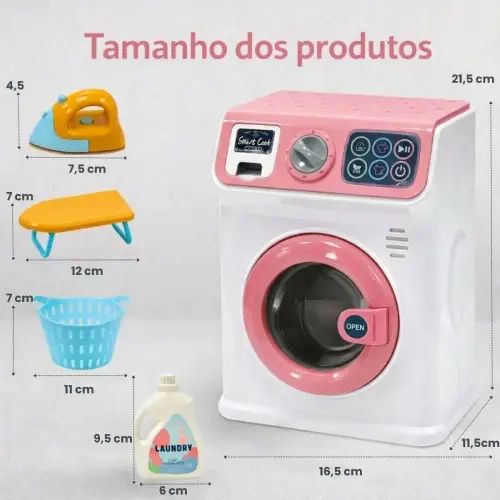 LAVARROPAS JUGUETE INFANTIL LUCES SONIDO 21.5x16.5cm - imagen 3