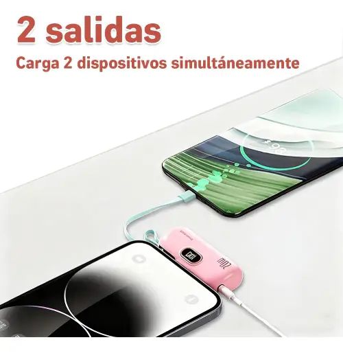 MINI POWER BANK LIGHTNING iOS 5000mAh - imagen 3