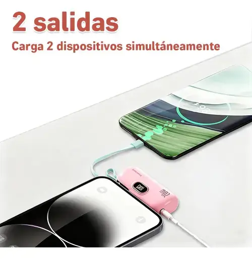MINI POWER BANK LIGHTNING iOS 5000mAh - imagen 3