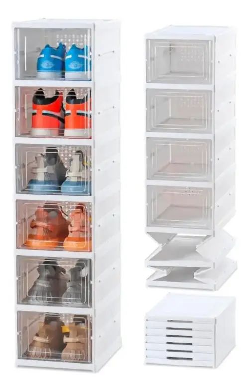 ORGANIZADOR PARA CALZADO PLEGABLE 6 ESTANTES 105x34.5x25.5cm - imagen 4