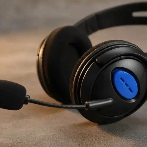 AURICULAR AJUSTABLE GAMER C/CABLE 1.2mts PARA PS4 - imagen 2