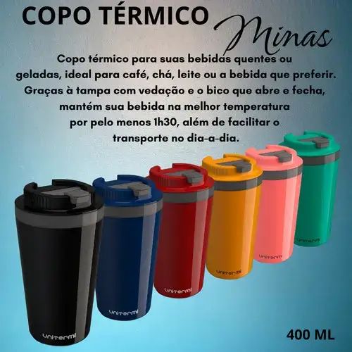 VASO MINAS UNITERMI VARIOS COLORES POLIURETANO 400ml 9x9x17cm - imagen 3