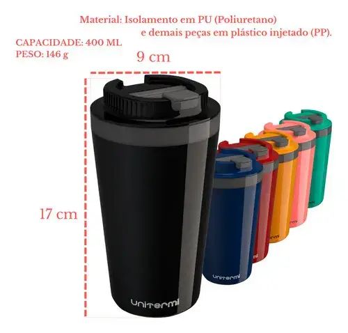 VASO MINAS UNITERMI VARIOS COLORES POLIURETANO 400ml 9x9x17cm - imagen 5