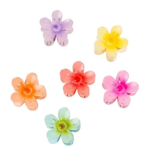 PINZA DE PELO DISEÑO FLOR VARIOS COLORES 8cm - imagen 1