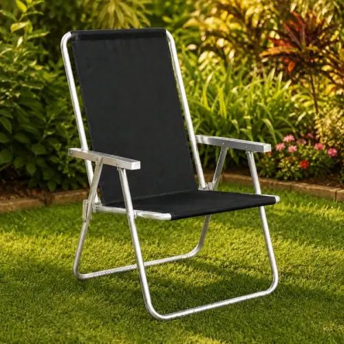 SILLA PLAYERA ALUMINIO CONFORTO POSA BRAZO PLÁSTICO - imagen 2