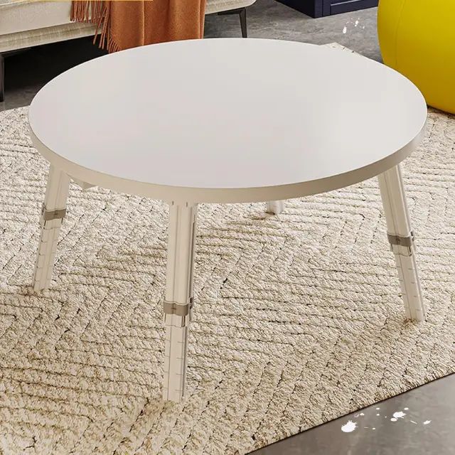 Mesa Auxiliar Circular Moderna De Altura Regulable - imagen 2