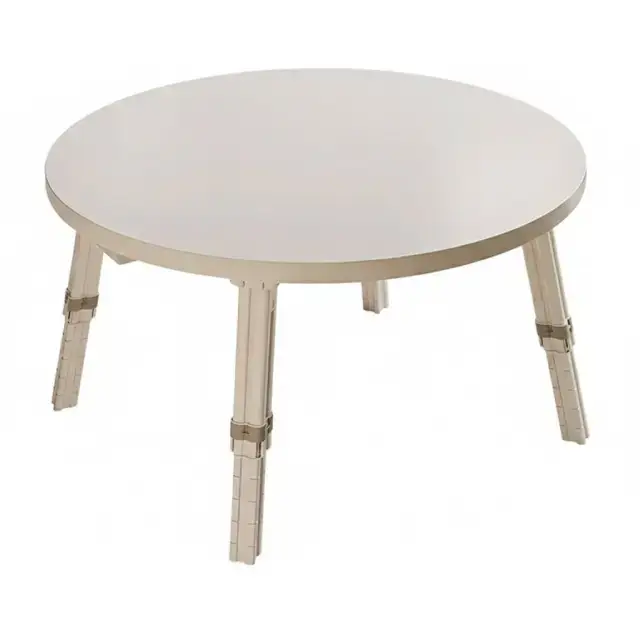 Mesa Auxiliar Circular Moderna De Altura Regulable - imagen 1