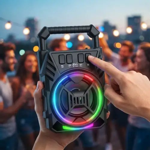 PARLANTE 3" BLUETOOTH LUCES RGB 1200mAh 5W - imagen 2