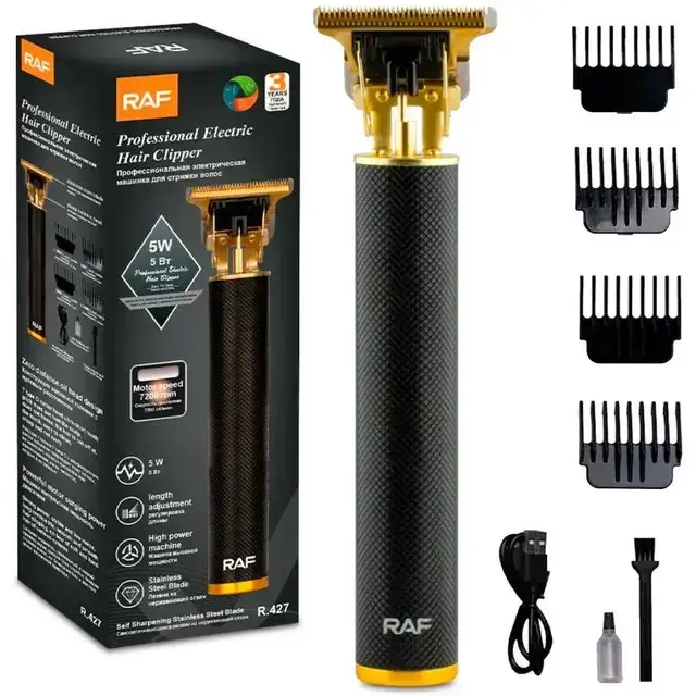 Afeitadora/Rasuradora con 5 peines Inalámbrica RAF - imagen principal