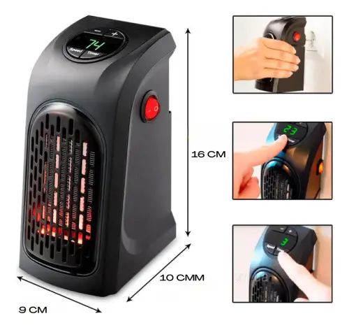 Mini Calefactor Eléctrico 400W 220V - imagen 2