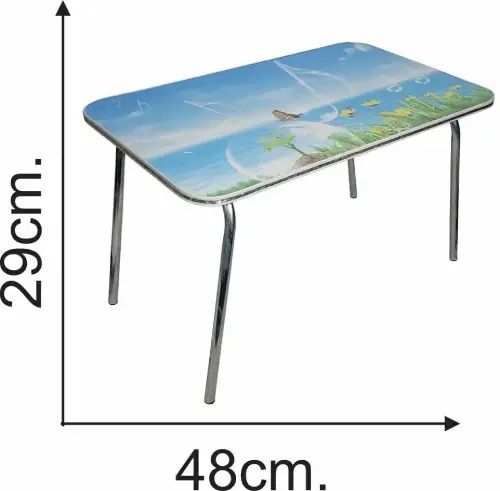 Mesa portátil plegable con varios diseños de paisajes de 48x30x28cm - imagen 2