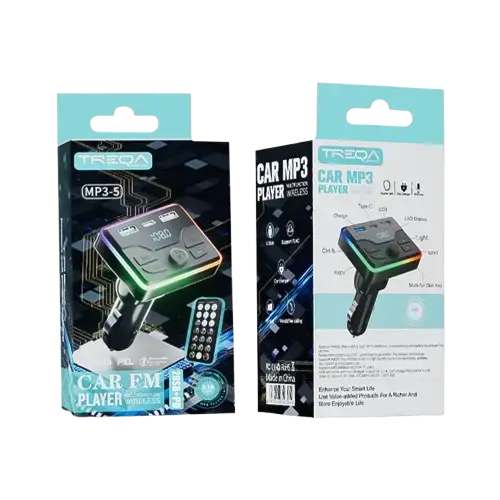 Cargador FM Bluetooth para Auto/Camión 12V/24V – 2 USB + USB-C - imagen 1
