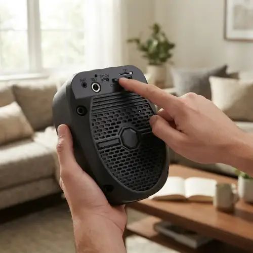 PARLANTE PORTÁTIL 3" LED BLUETOOTH 5.0 USB, MicroSD, FM HASTA 10M 1200mAh 5W - imagen 3