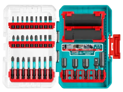 KIT/SET 33 PUNTAS Y DADOS PARA ATORNILLADOR DE IMPACTO INDUSTRIAL