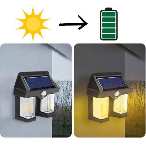 Foco Solar LED de 2 Cilindros - imagen 2