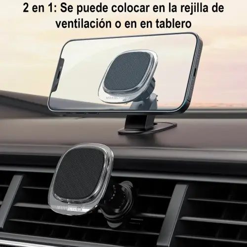 SOPORTE DE CELULAR PARA AUTO TREQA 360° 4 a 7 pulgadas 4,5x6,5x8cm - imagen 3