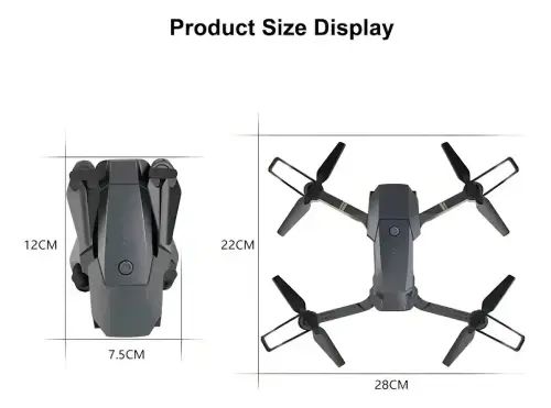 DRONE CON 2 CÁMARAS LUCES LED 10M 360° 500mAh 28x22cm - imagen 3