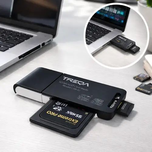 LECTOR DE TARJETAS TREQA MICRO SD Y SD ABS 5.5x2cm - imagen 2