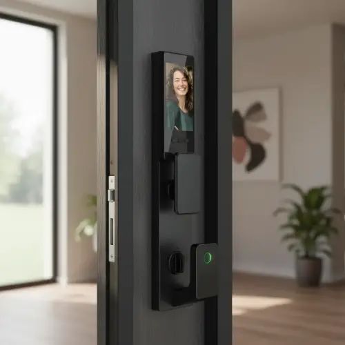 CERRADURA OSPON DIGITAL CON RECONOCIMIENTO FACIAL Y APP 4200mAh 42x7.5x9cm - imagen 2