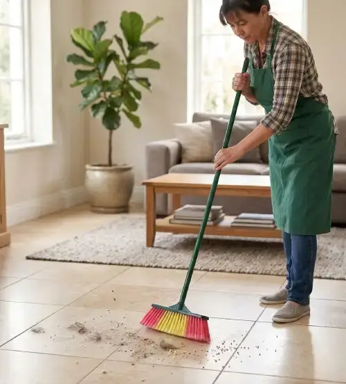 Escoba Eco con Palo de Madera - imagen 2