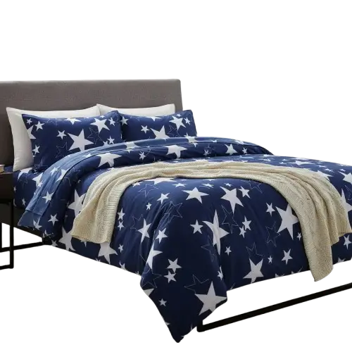 Juego de sábanas estampadas 90cm 1 plaza 4 piezas - imagen principal