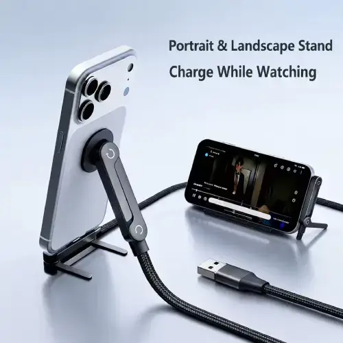 CABLE DE CARGA USB c/SOPORTE - 1.5M 65W - imagen 3