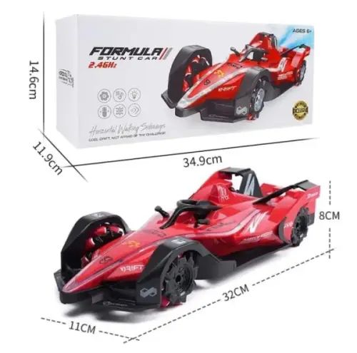 AUTO DE CARRERAS A CONTROL REMOTO EFECTO HUMO 32x11x8cm - imagen 3