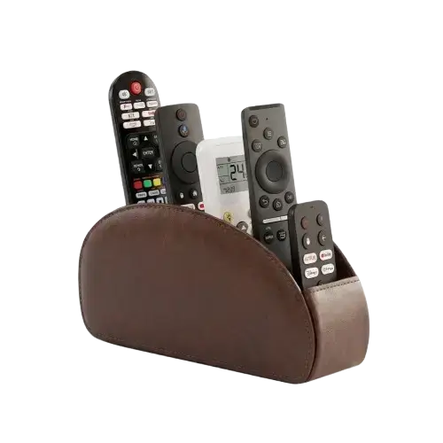 ORGANIZADOR CONTROLES REMOTO CUERO SINTÉTICO 21.5x7x11.5cm - imagen 1