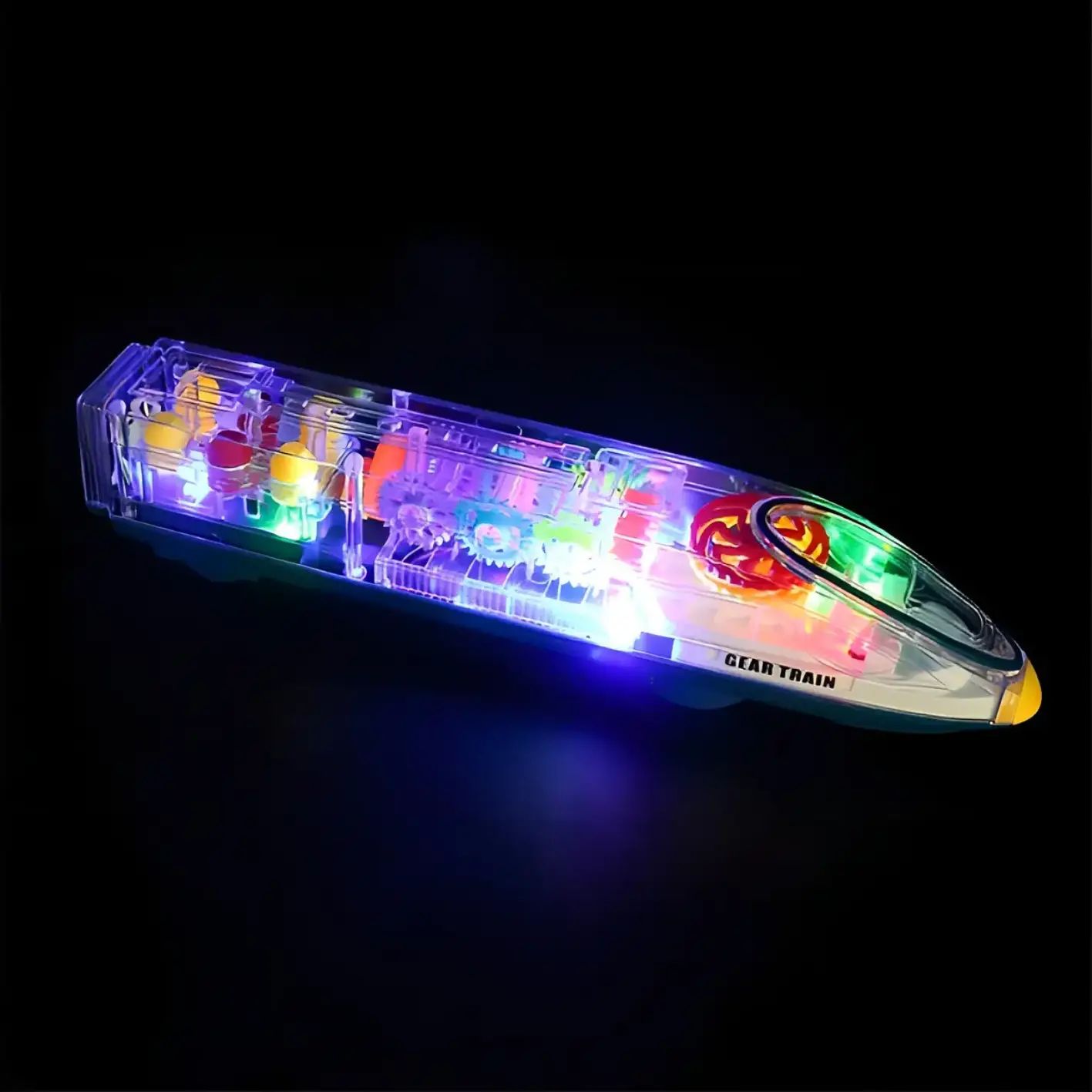 TREN AUTOMÁTICO TRANSPARENTE LUZ Y MÚSICA 30x7x5.2cm - imagen 2