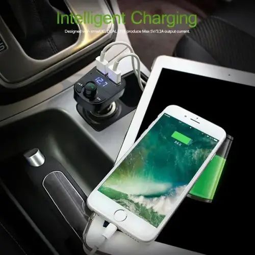 CARGADOR RECEPTOR/TRANSMISOR DE BLUETOOTH TREQA - imagen 2