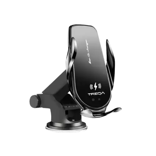 SOPORTE CARGADOR INALÁMBRICO MAGNÉTICO PARA AUTO 15W 5V 2A/9V 1.67A/12V 1.67A 360° 13x7.5cm - imagen principal