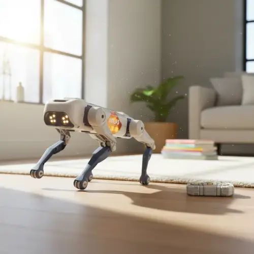 PERRO ROBOT INTELIGENTE CON APP Y CONTROL REMOTO WIFI/BLUETOOTH PROGRAMABLE LUZ LED 26x12x19cm - imagen 3