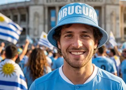 Gorro Celeste diseño Uruguay - imagen 2