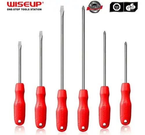 Set de 6 Destornilladores ROJO WISEUP - imagen 2