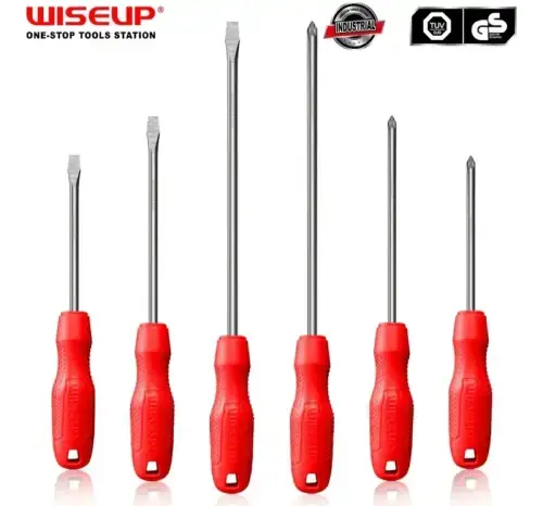 Set de 6 Destornilladores ROJO WISEUP - imagen 2