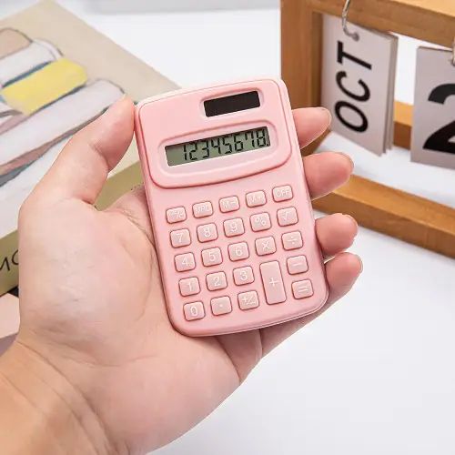 CALCULADORA INFANTIL DE ESCRITORIO 8 DÍGITOS A PILAS/SOLAR VARIOS COLORES - imagen 4