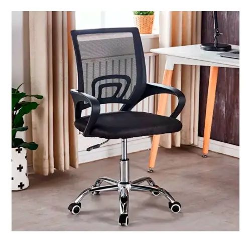 Silla Escritorio Ejecutiva Blanca Y Negra Excelente Calidad Material del tapizado Malla - imagen 3