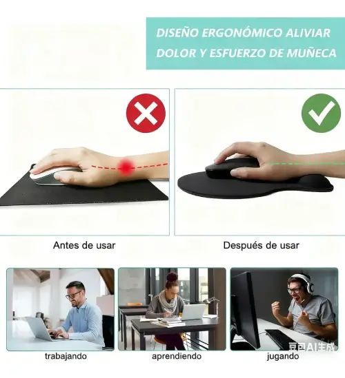 MOUSEPAD 2 COLORES 23x19cm - imagen 2