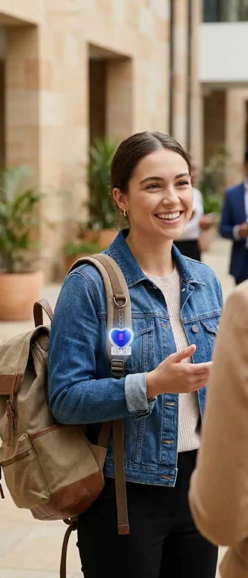 LLAVERO DISEÑO CORAZÓN CON LUCES - imagen 2