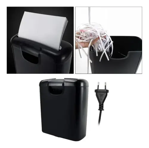 TRITURADORA DE PAPEL HASTA 6 HOJAS A4 ABS+METAL 10L 180W 29.2x14.2x32.6cm - imagen 2
