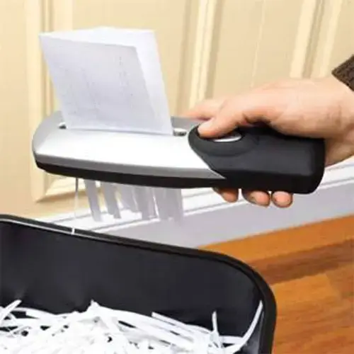 TRITURADORA DE PAPEL HASTA 6 HOJAS A4 ABS+METAL 10L 180W 29.2x14.2x32.6cm - imagen 3