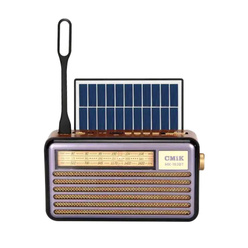 RADIO PORTÁTIL RETRO CMIK AM/FM BLUETOOTH 5W 20.5x6.1x11.5cm