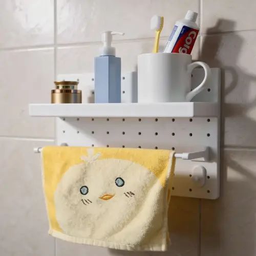 ORGANIZADOR MULTIUSO DE PARED PARA BAÑO 1 ESTANTE 30x26.8cm - imagen 3