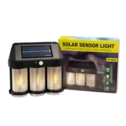 Foco Solar LED de 3 Cilindros
