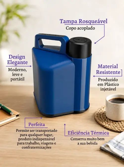 TERMO TURIM UNITERMI POLIURETANO VARIOS COLORES 5L 23x25x30cm - imagen 4