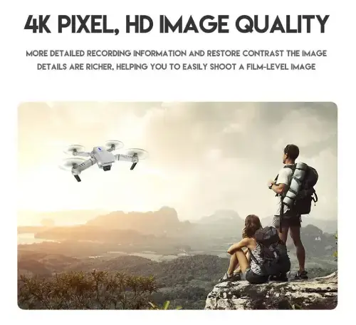DRONE PLEGABLE CON CÁMARA CONTROL REMOTO CON PANTALLA LUCES LED 360° 22x17x6.7cm - imagen 3
