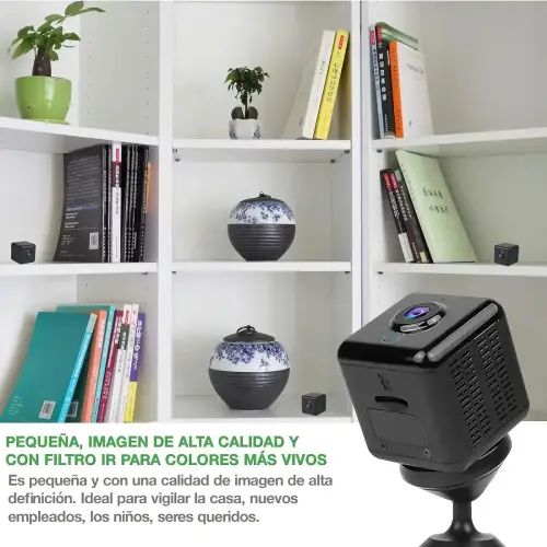 MINI CÁMARA WI-FI INALÁMBRICA RECARGABLE HD TF 3.2x3.2x3cm - imagen 4