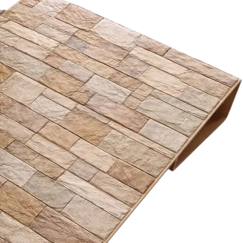 Placa adhesiva 3D tipo ladrillo piedra clara 70x77cm - CAJA DE 150 UNIDADES - imagen 2