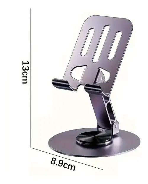SOPORTE DE CELULAR PARA ESCRITORIO PLEGABLE 360° 13x8.9cm - imagen 4