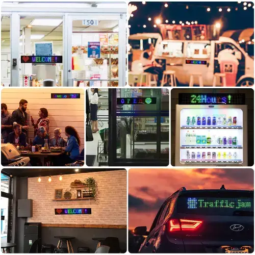 LETRERO LED 96x16 FLEXIBLE BLUETOOTH MULTIUSO APP USB 5V 2A 60x12cm - imagen 2